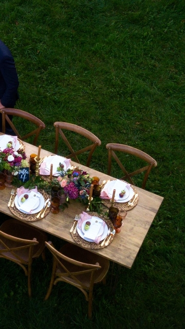 Bride and Groom Guest Table