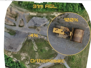 Orthomosaic of construction site.