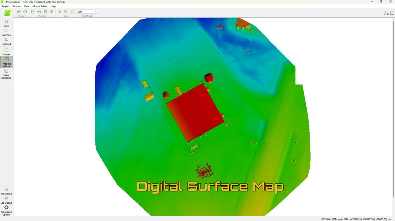 2D Digital Surface Map Image