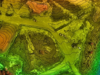 Ortho-DTM-Contour-lines-composite