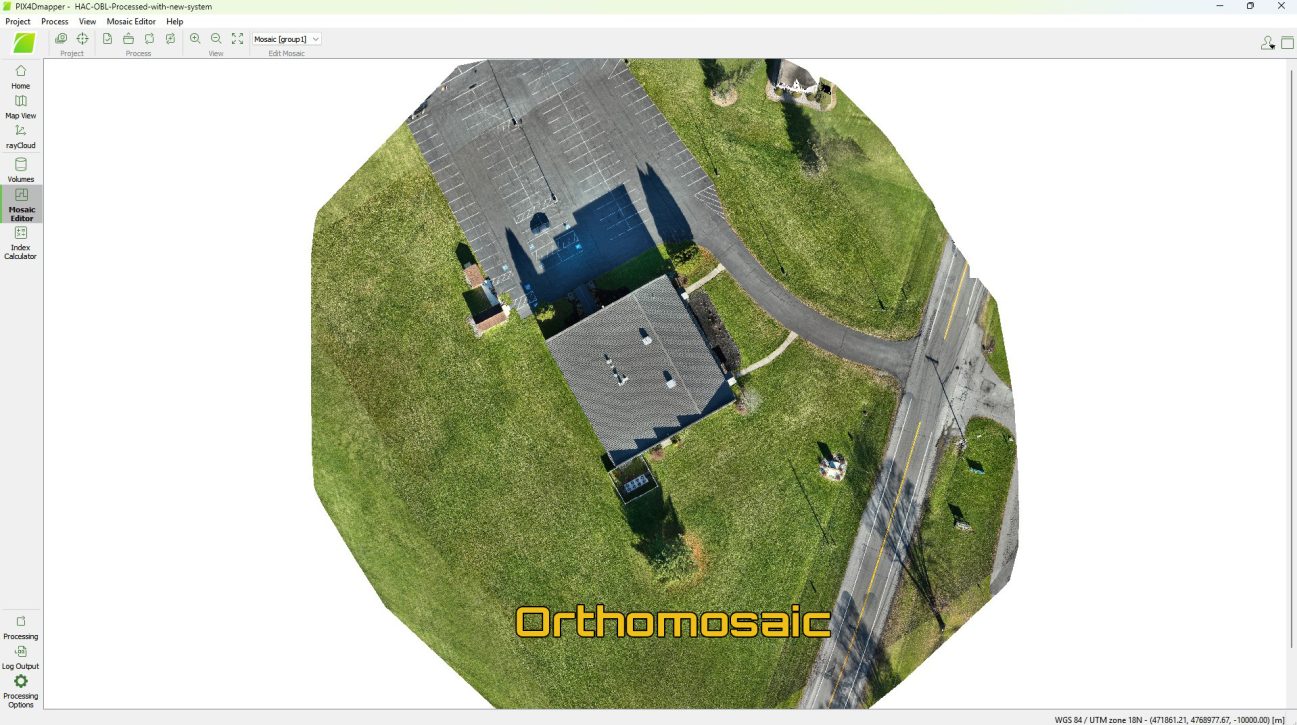 A 2D Orthomosaic image