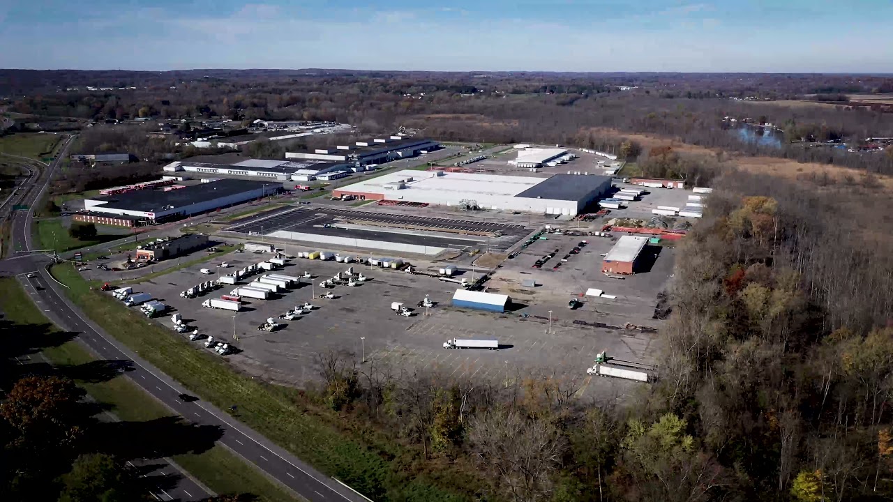 Drone Orbit of commercial real estate