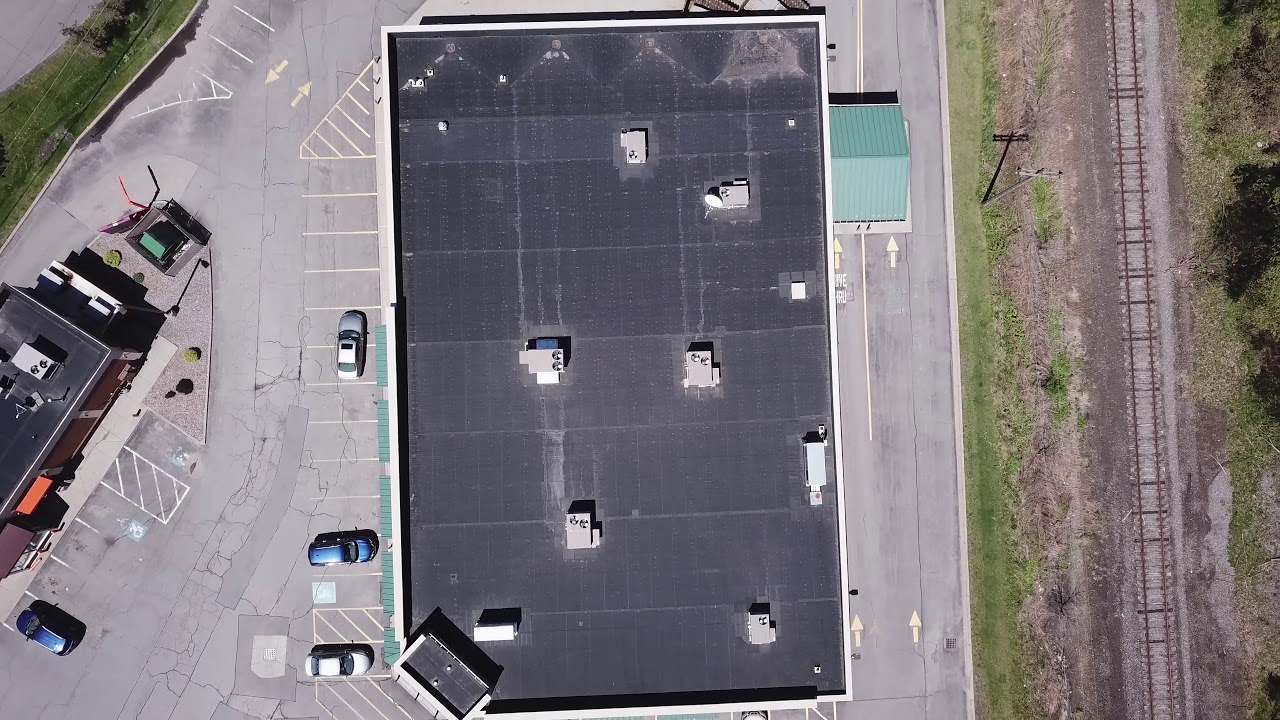 example video of Birds-eye view rising straight up.